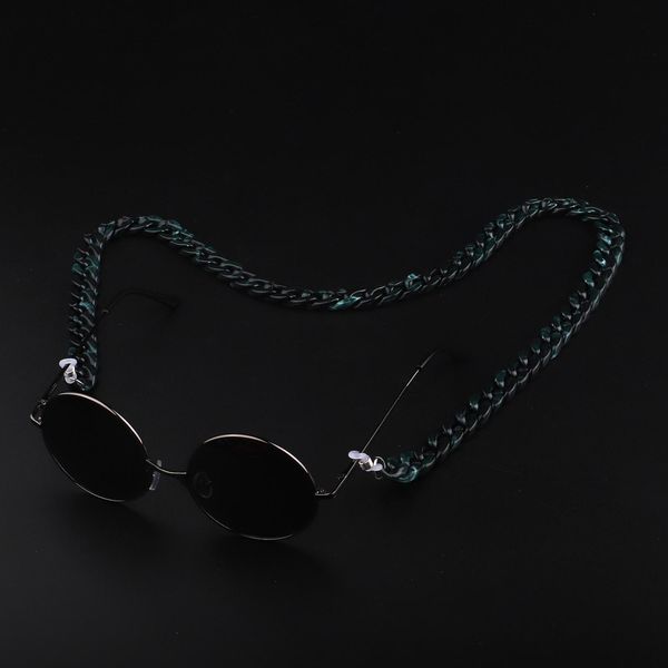 

12 colors acrylic resin leopard glasses chain spectacle rope sunglasses chain landyard straps sunglasses holder h qylpis