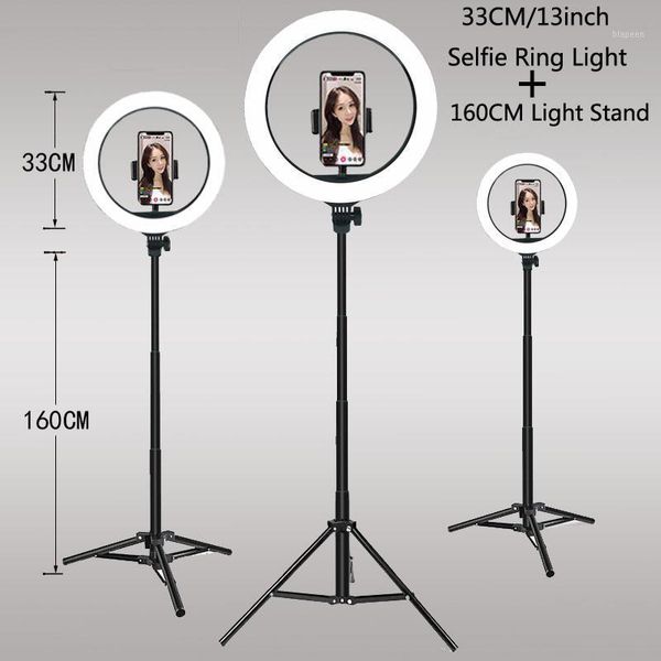 

33cm fill light ring light dimmable led selfie video usb ring lamp pgraphy with tripod for live stream youtube1