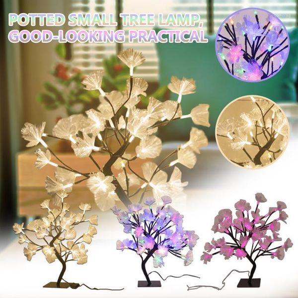 

christmas decoration fiber flower tree light tree branch potted night night home decoration xmas gift navidad decor1