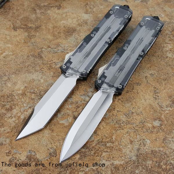 

automatic micro double theone scarab tactical combat knife action d2 ut85 bounty hunter infidel hunting self defense pocket knife qynf 3ek93