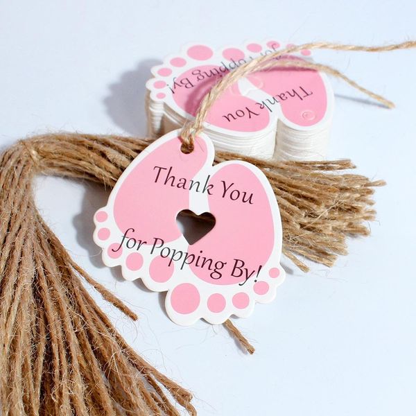 

500pcs kraft paper thank you for coming baby shower decorations tags hanging star tags crafts birthday party decoration tags h jllpfj