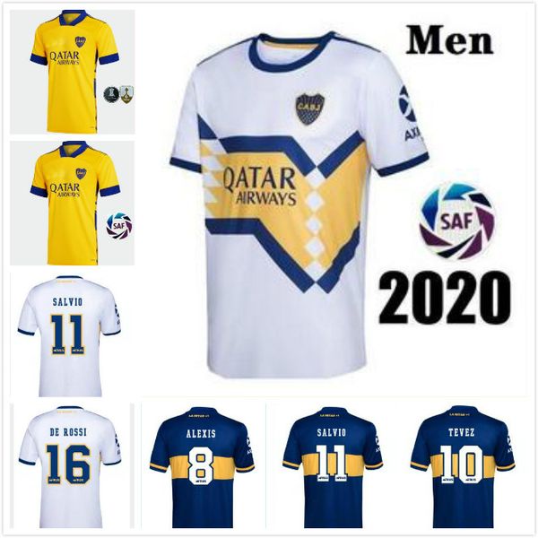 

man + kids kit 2020 2021 boca juniors soccer jersey home away gago osvaldo carlitos perez de rossi tevez third shorts pants polo thailand, Black;yellow