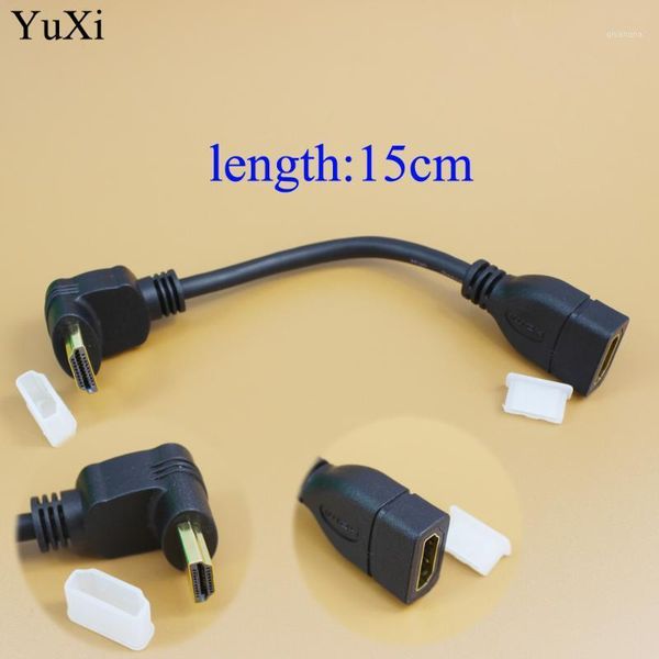 

yuxi 90 degrees angle male to female connector cable adapter extender converter adaptador for pc tv lapdvd player1