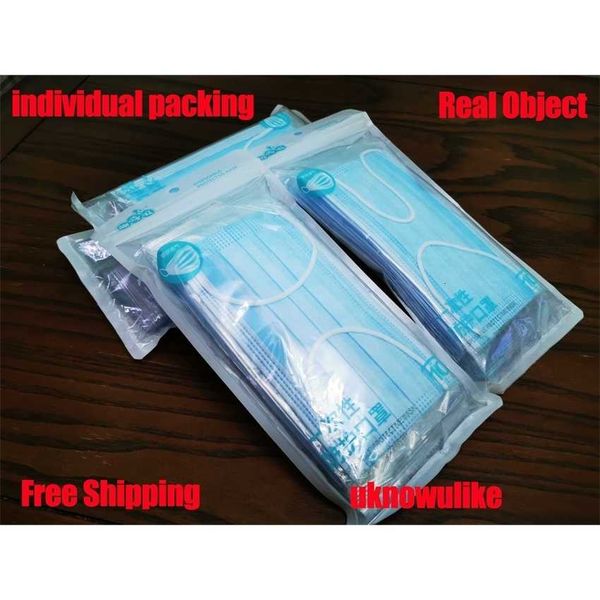 

factory price 3 layer disposable face factoryksl4package masks individual air pollution dhl quality