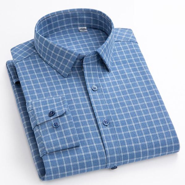 

men's casual shirts brand shirt 65% polyester 35% viscose plus size 5xl for big men 100kg spring pocket plaids male asian 105001229, White;black