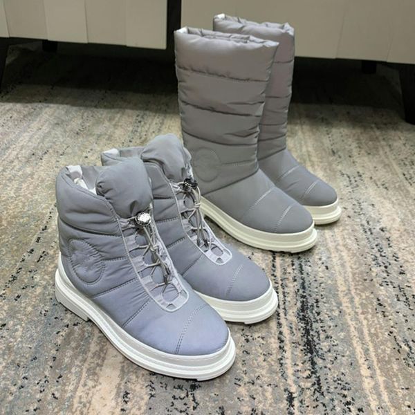 

boots lace up woman snow winter warm round toe shoes women comfortable solid thick bottom ladies 2021, Black