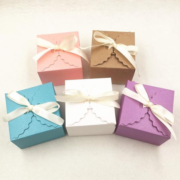 

24pcs paper colorful love wedding party favors gift boxes,handicrafts packing box+ribbon,baking cakes cookies can jllbdv
