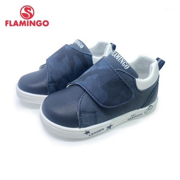 

flamingo 2020 breathable hook& loop spring& summer ortc outdoor casual shoes for boy size 19-24 201p-sw-17961, Black