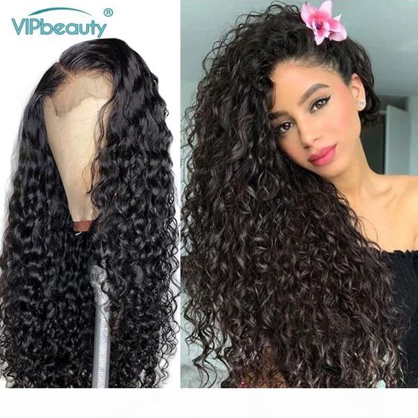 

30 inch water wave human hair wigs pre plucked 4x4 lace closure wig 13x6x1 transparent lace wig for women 150 remy brazilian, Black;brown