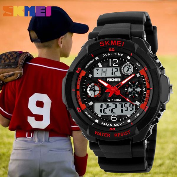 

factory6241led skmei children quartz sports watches digital fashion watch boys girls kids 50m waterproof wristwatches 1060outletwwv