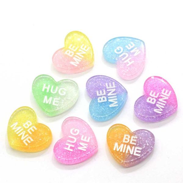 

decorative objects & figurines gradient cute resin mini two color heart hug me be mina flat back cabochon scrapbooking kawaii diy embellishm