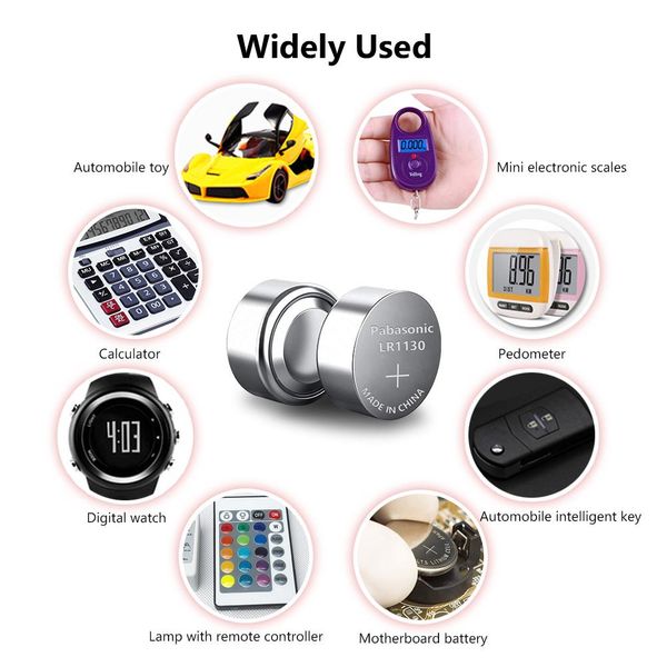 

8шт ag10 ag 10 батареи lr1130 lr54 lr 1130 кнопка монетки кнопка монеты 1,5 в щелочный d189 d389 d390 g10 g10a 189 189-1 для jllqog, Bronze;slivery