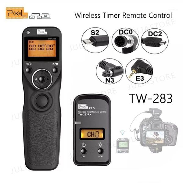 

camera remotes & shutter releases pixel tw-283 wireless timer remote control release (dc0 dc2 n3 e3 s1 s2) cable for tw2831