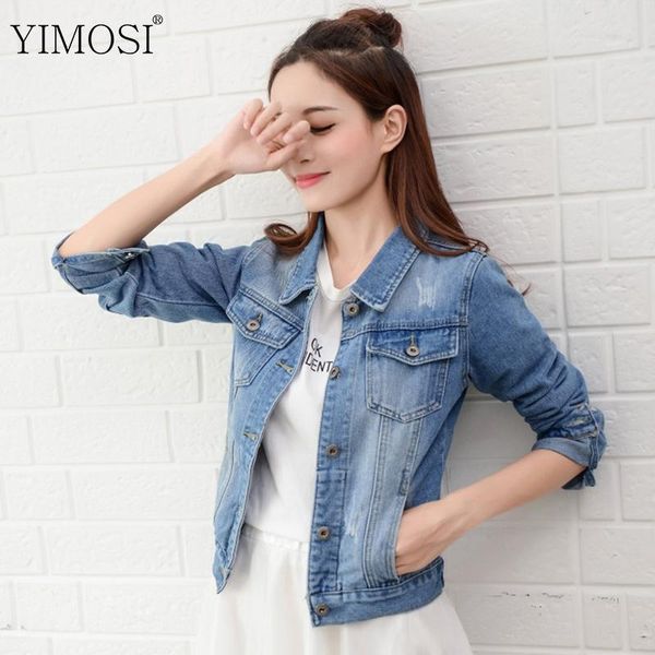 

autumn women jeans jacket coats 2020 casual long sleeve light blue short bomber jackets jaqueta slim denim outerwear, Black;brown