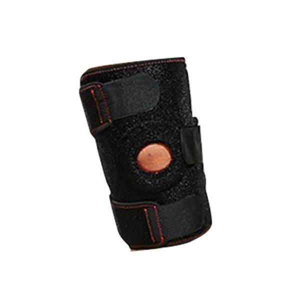 

1pc knee pad steel plate breathable knee support strong protector sport equipment for outdoor climbing running, Black;gray