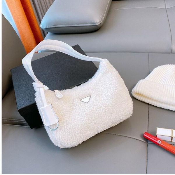 

shoulder bag ladies fashion texture underarm bag designer furry handbag 5 colors 22*7*14cm