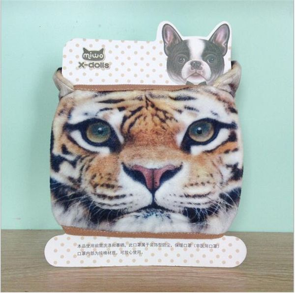 

dog cute mouth reusable animal cat tiger face masks pm2.5 dustproof breathable cotton mask