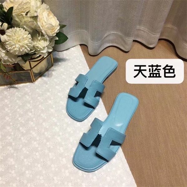 

60% off designer flat bottom cool size one-piece wear beach net red versatile slippers shoes, Black