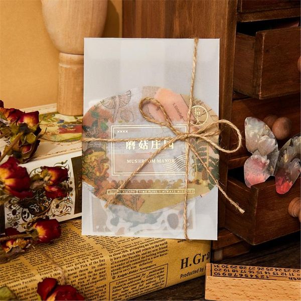 

tianzi 30шт ретро завод арт мульти материал украшение diary материал наклейки записках планирование украшение школы канцелярские wmtqni