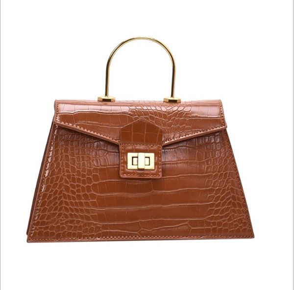 

crocodile pattern handbag women pu leather shoulder bag vintage crossbody square bags for women totes handle