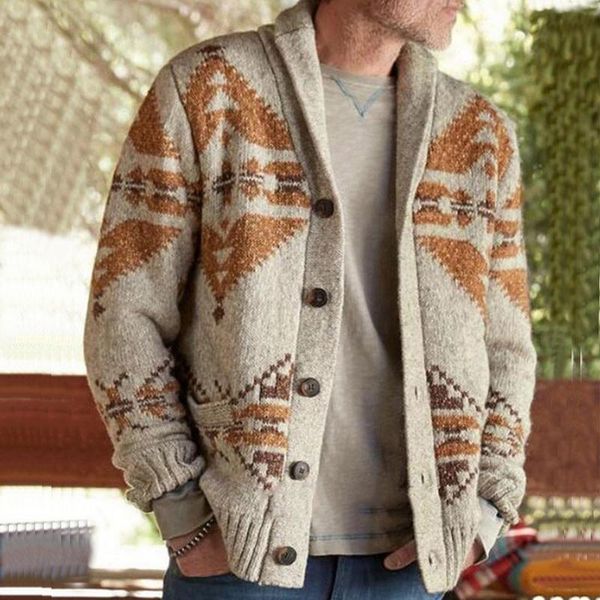 

2021 casual coats men sweater cardigan long sleeve single breasted knitted coat knitwear autumn winter clothes comfortable, White;black