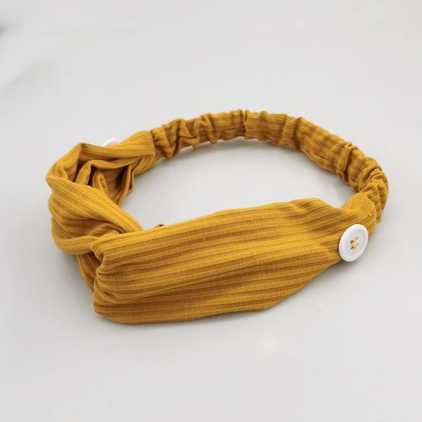

women button hair band mask holder elastic headband female cross knot hair ribbon head wrap bandana pure color hair accessories q bbyzlo