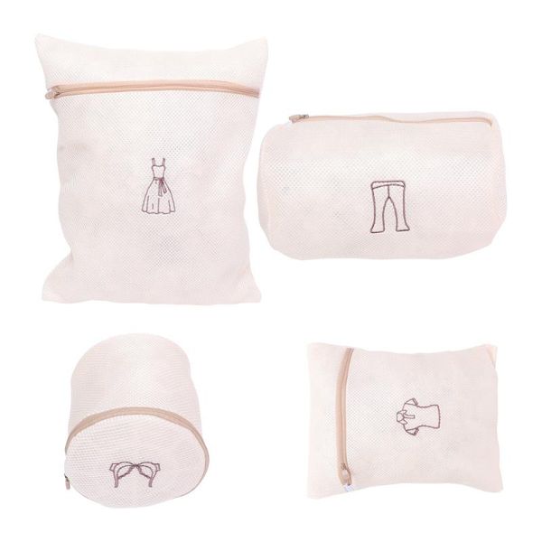 

4pcs useful creative household mesh bags for underwear home travel bra