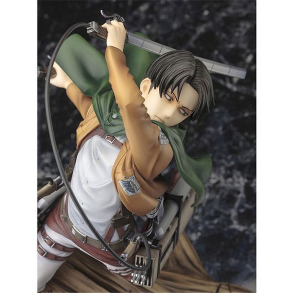 

25cm action figure attack on titan rivuai doll levi pvc acgn figure garage kit toys brinquedos anime gift for christmas