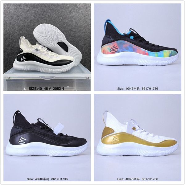 

2021 new ua curry 8 sports running equality men black white basketball shoes size 40-46