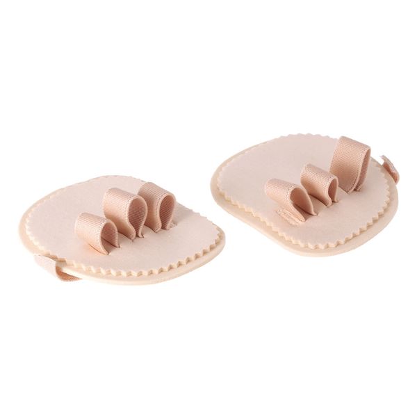 

1 pair hallux valgus protector bunion corrector finger toe separator divider spreader 3 holes thumb valgus guard feet care tool