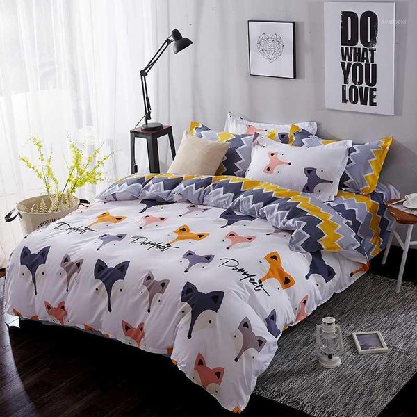 

wensd ultra soft 100% cotton bedding sets horse deer bed linen for children zipper duvet cover-king bedclothing1