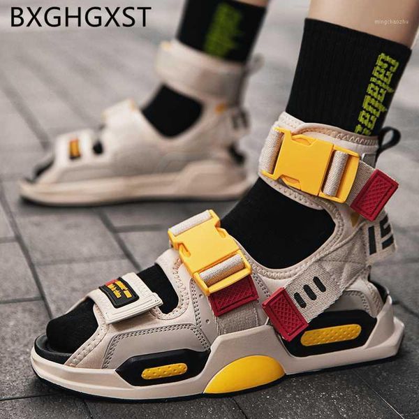 

sandals fashion gladiator for men casual shoes mens summer beach 2021 buty1, Black