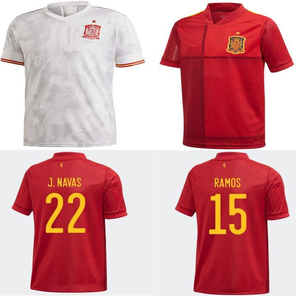 

20 21 spain soccer fans player jerseys uniforme de fútbol ramos thiago a. iniesta men hombres mujeres niños football shirts, Black;yellow