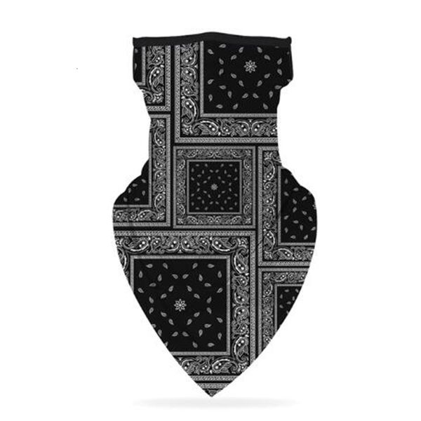 

outdoor face cover cycling mask fashion printed bib scarves multi functional seamless quick dry hairband head scarf bandana 2 nbrck, Black