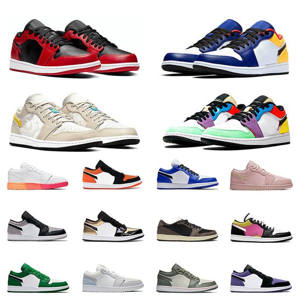 

origianls basketball shoes low 1 1s tropical brown unc shadow chicago midnight navy multicolor jumpman sports sneakers mens trianers