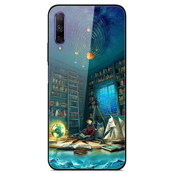 

стеклянная крышка телефона оболочки задний бампер для чести 9x pro case series 3