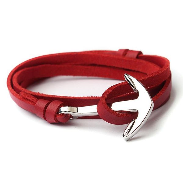 

eif dock men anchor bracelet jewelry black multi-layer rope chain leather bracelets trendy women man bracelet acc jllpur