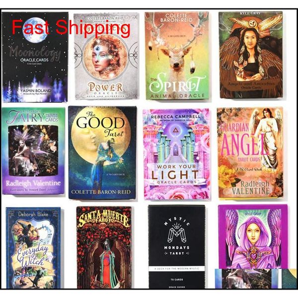 

mystical shaman oracle cards deck english mysterious fate divination tarot cards board games for women party family 9ryku
