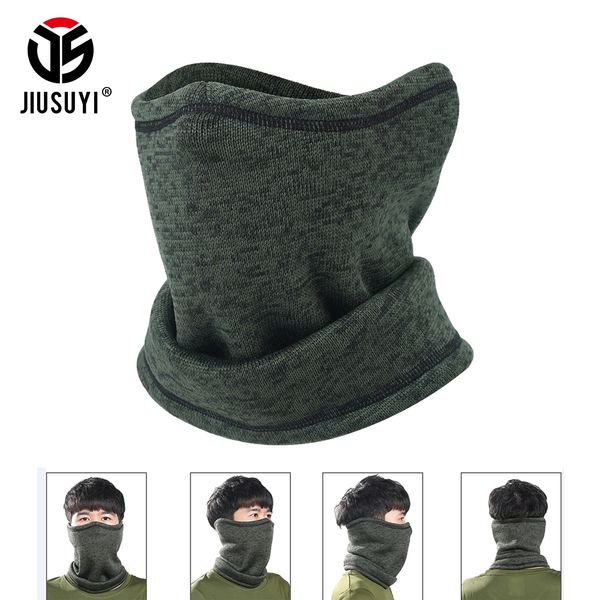 

magic headband winter fleece neck warmer gaiter half face mask cold weather scarf hood snowboard bicycle bandana headwear men, Blue;gray