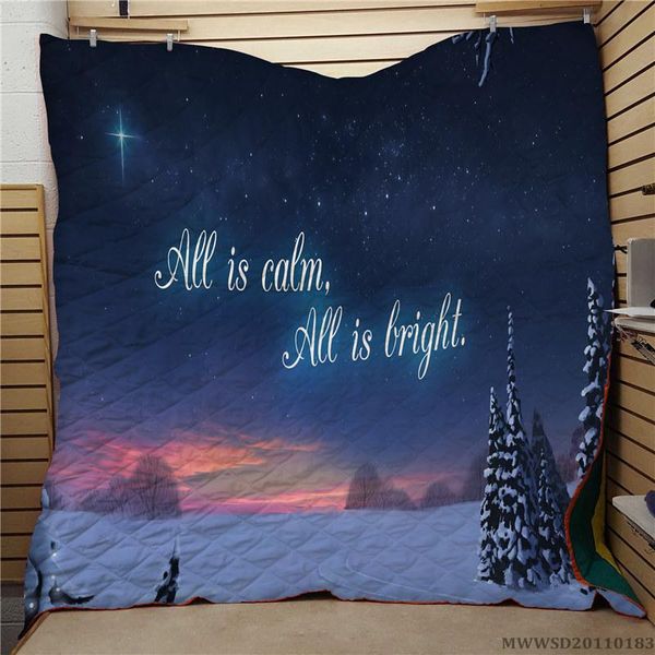 

comforters & sets happy christmas design quilt 3d creative bed set bedroom decor soft breathable gift for kids adult