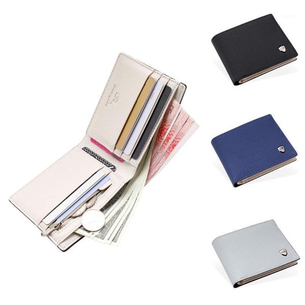 

wallets small leather men handy male purses solid walet bag cross pattern pocket vallet #rn1, Red;black