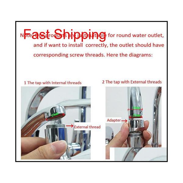 

led faucet light water stream tap temperature controlled lights changing glow for nozzle shower head kitchen qylwgb bde_luck