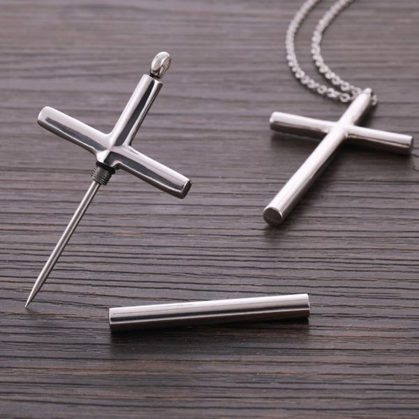 

male and female self-defense necklace jewelry artifact portable small weapon invisible weapon wdly, Silver