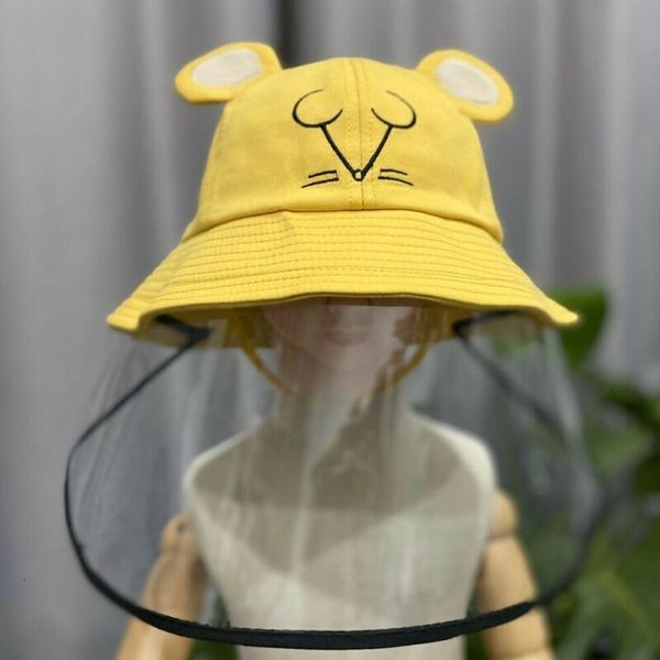 

eyes dustproof face 3-10t protective hat kids anti-spitting cover cap transparent shield screen mask cute cartoon fishin