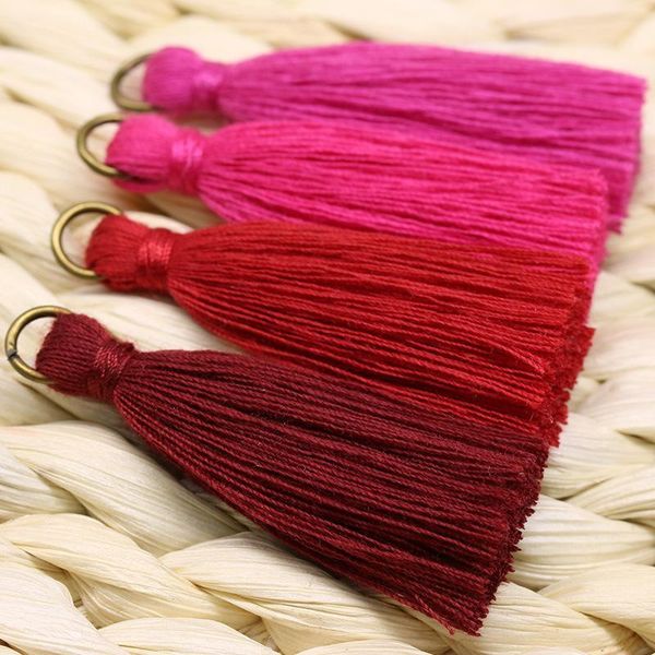 

10pcs mini copper ring tassels fringe diy garments bag decor supplies earrings necklaces jewelry key ring pendants arts crafts h qylnrt