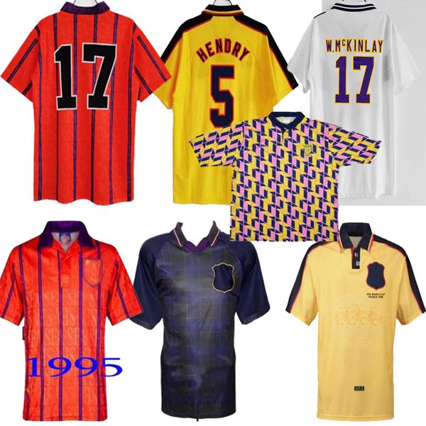 

sale scotland 1998 world cup final away retro soccer jerseys 93 95 96 98 away vintage classic football shirt, Black;yellow