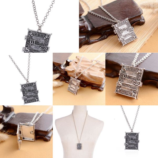 

openable box pendant p frame locket charm gothic necklace accessories6lnv