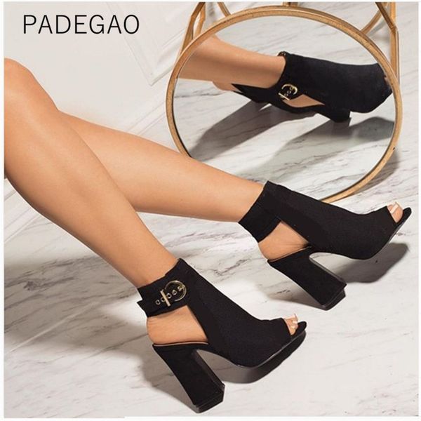 

womens shoes summer ladies sandals fashion elegant high heels sandals black y200323