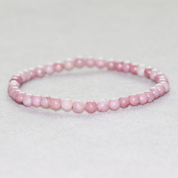 

mg0045 wholesale rhodonite bracelet 4 mm mini gemstone yoga mala jewelry new design rhodonite beads bracelet for women, Black