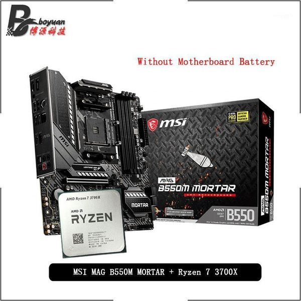 

amd ryzen 7 3700x r7 3700x cpu + msi mag b550m mortar motherboard suit socket am4 all new but without cooler1